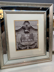 stunningly beautiful wall hanging picture frame in mirror and champagne Perfect wedding frame