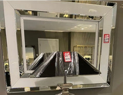 White Manhattan Wall Mirror 167 CLEARANCE LAST ONE