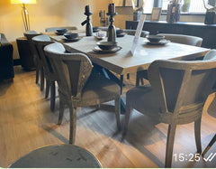 Maison linen dining  chairs half price deal purchase in the  store only