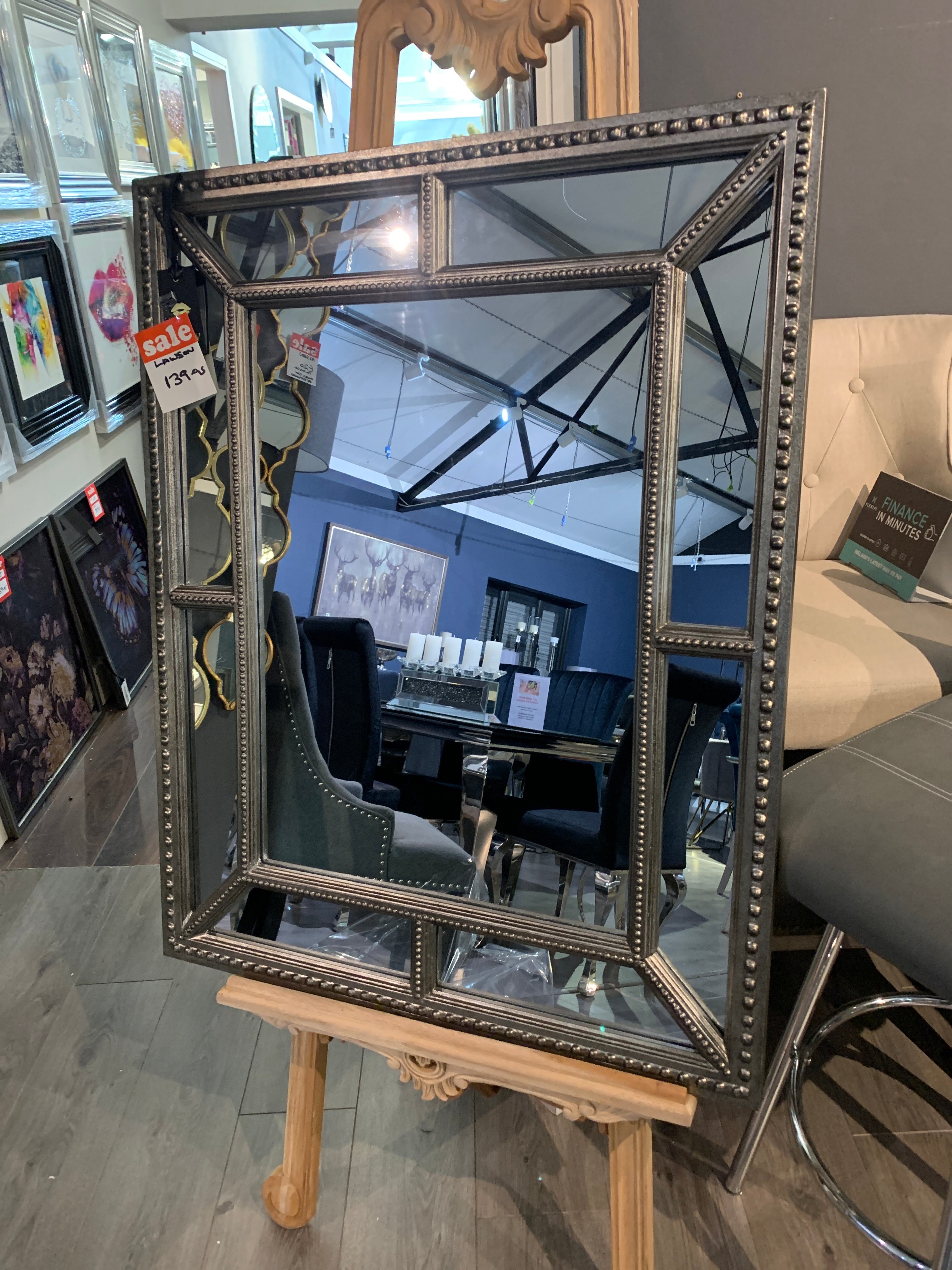 Lawson Rectangle  Champagne Mirror ex showroom  last one