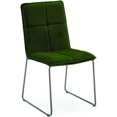 Soren velvet contemporary dining chair olive green set of 2 for collection
