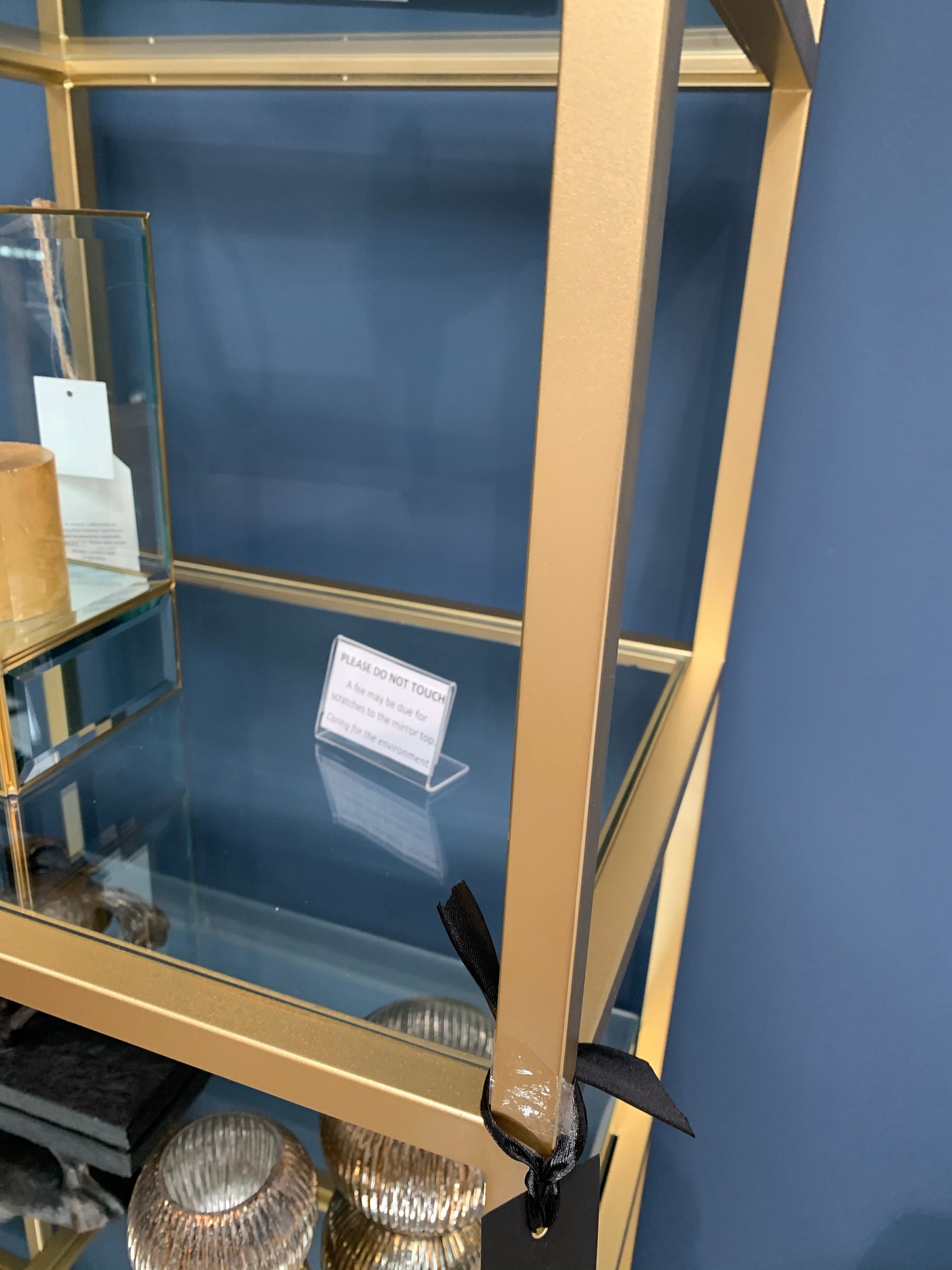 Pippa tall wall  unit reduced to clear display cabinet ingold colour . Available in outlet store for collection