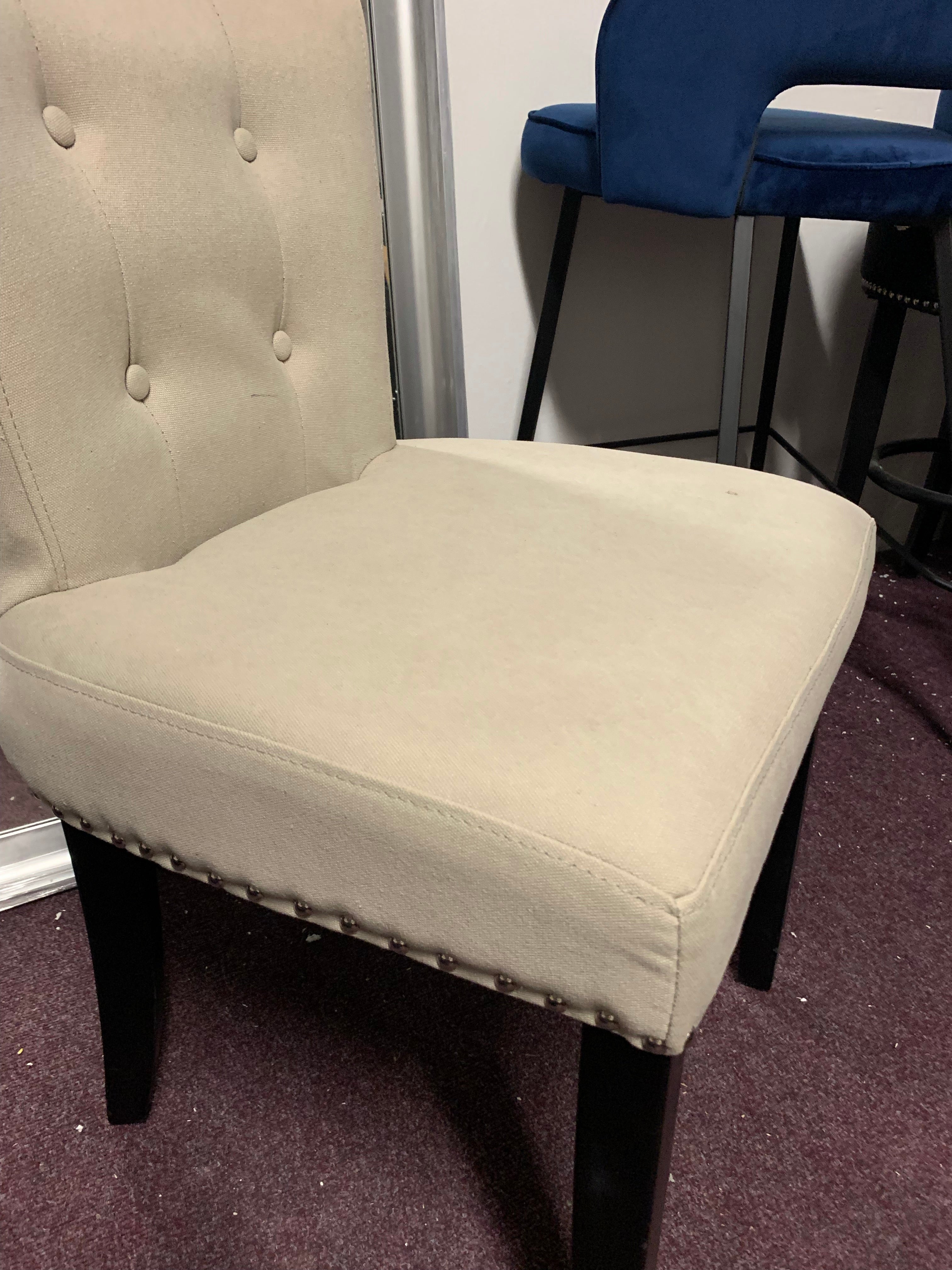 Sandringham Linen ring back chair  click n collect