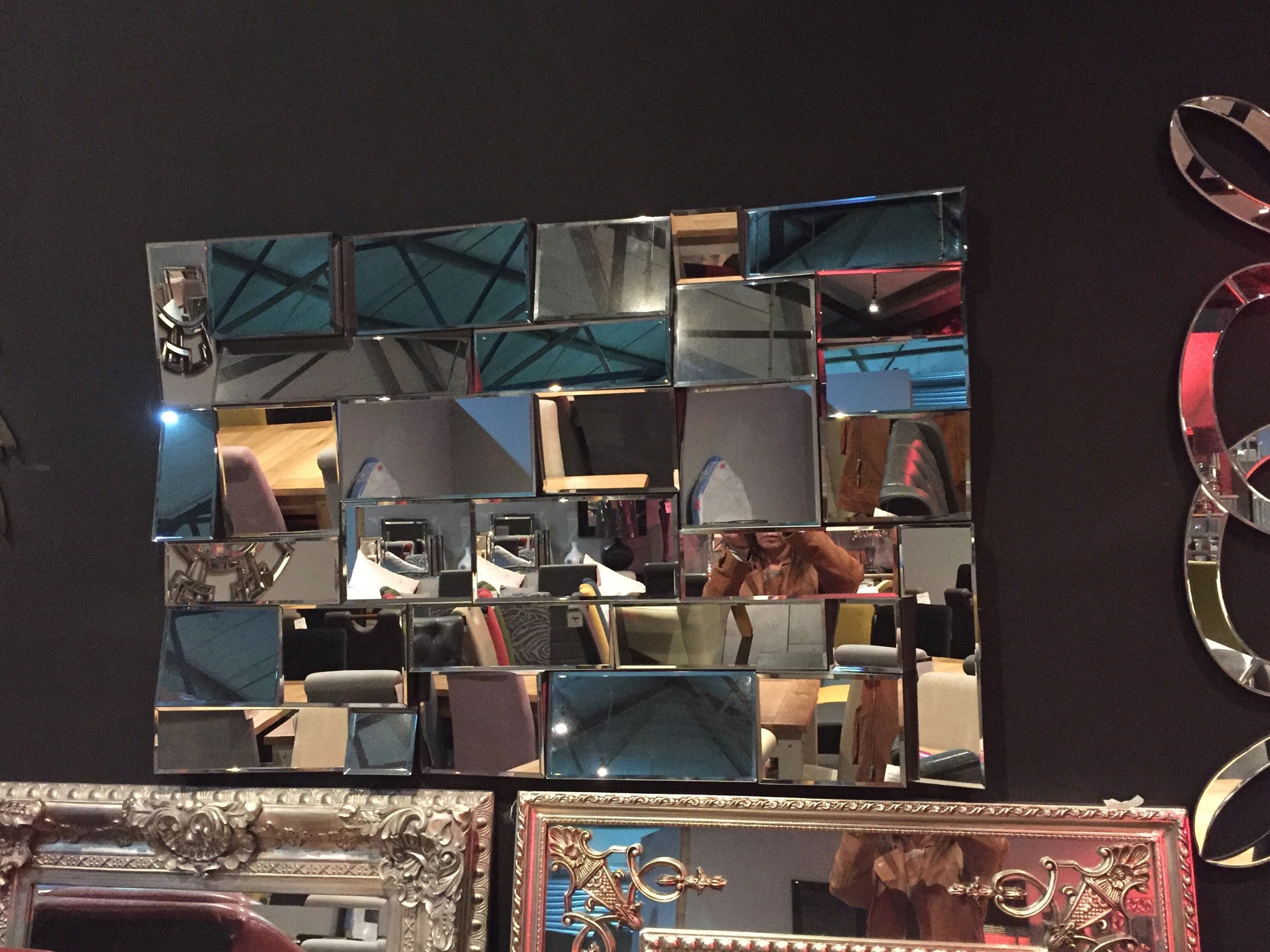 Large Earthquake  Mirror frameless 120x 80 cm  reduced to less than half price .collect or arrange delivery