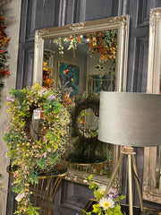 Chateau October framed mirror in 103 x 73 cm champagne silver  disposal sale