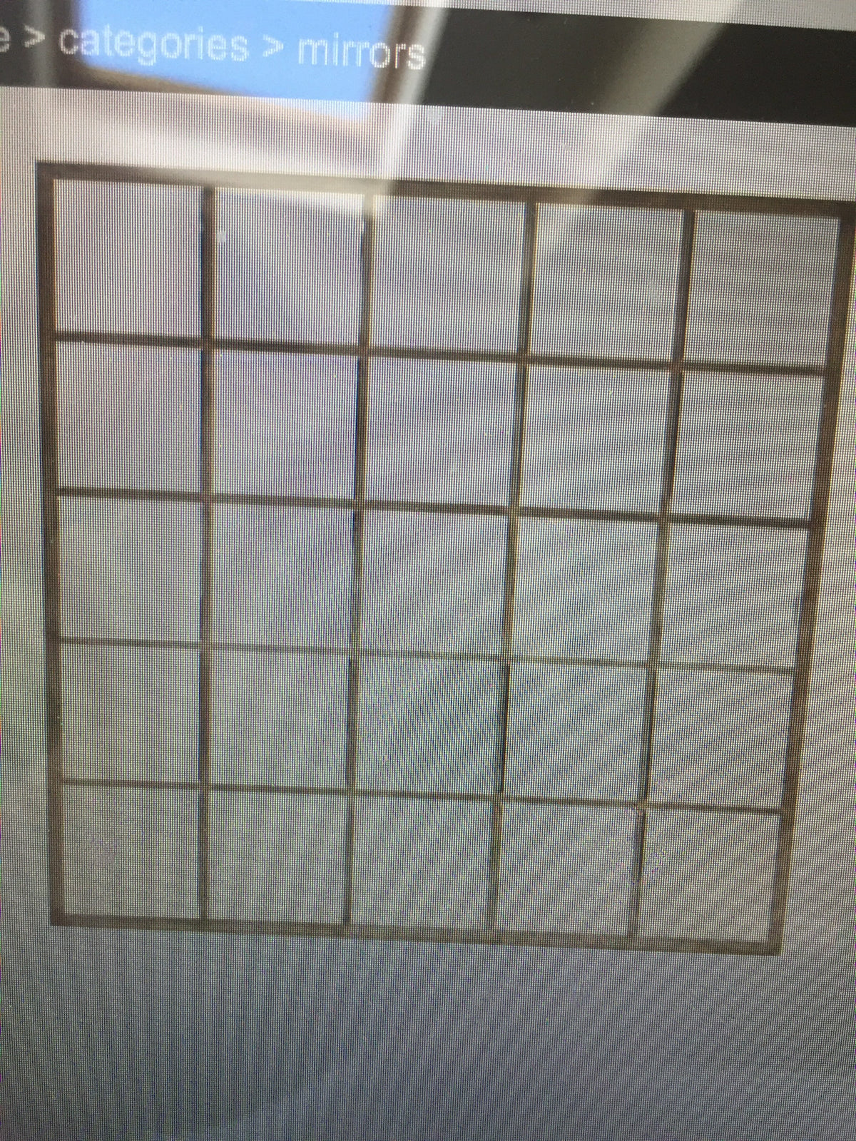 Blake window mirror  in subtle champagne