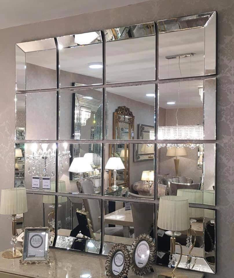 Sectional mirror with 16 pieces . Stunning design statement