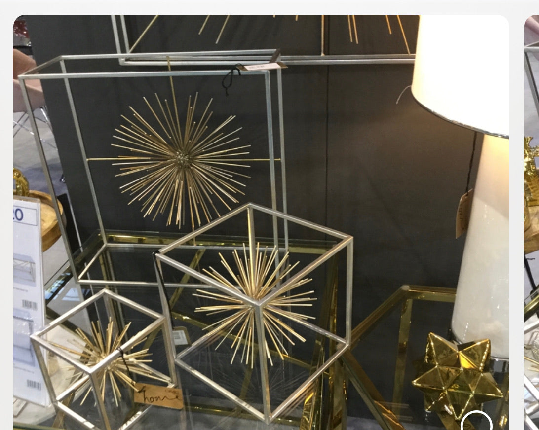Starburst metal decoration large