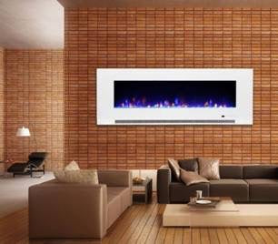 Wall mounted LED Electric fire insets 50” To order
