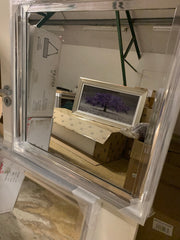 Chrome scoop Sandy framed mirror 75 x 75 cm REDUCED Click N Collect instore