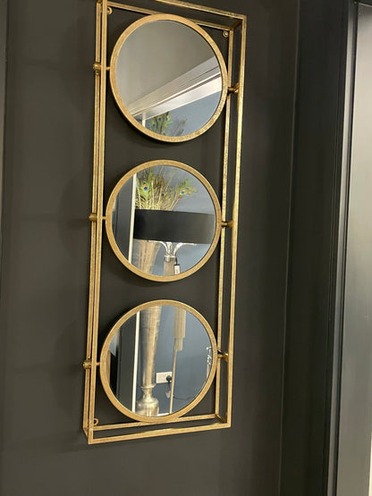 Champagne Mirror Set in Frame