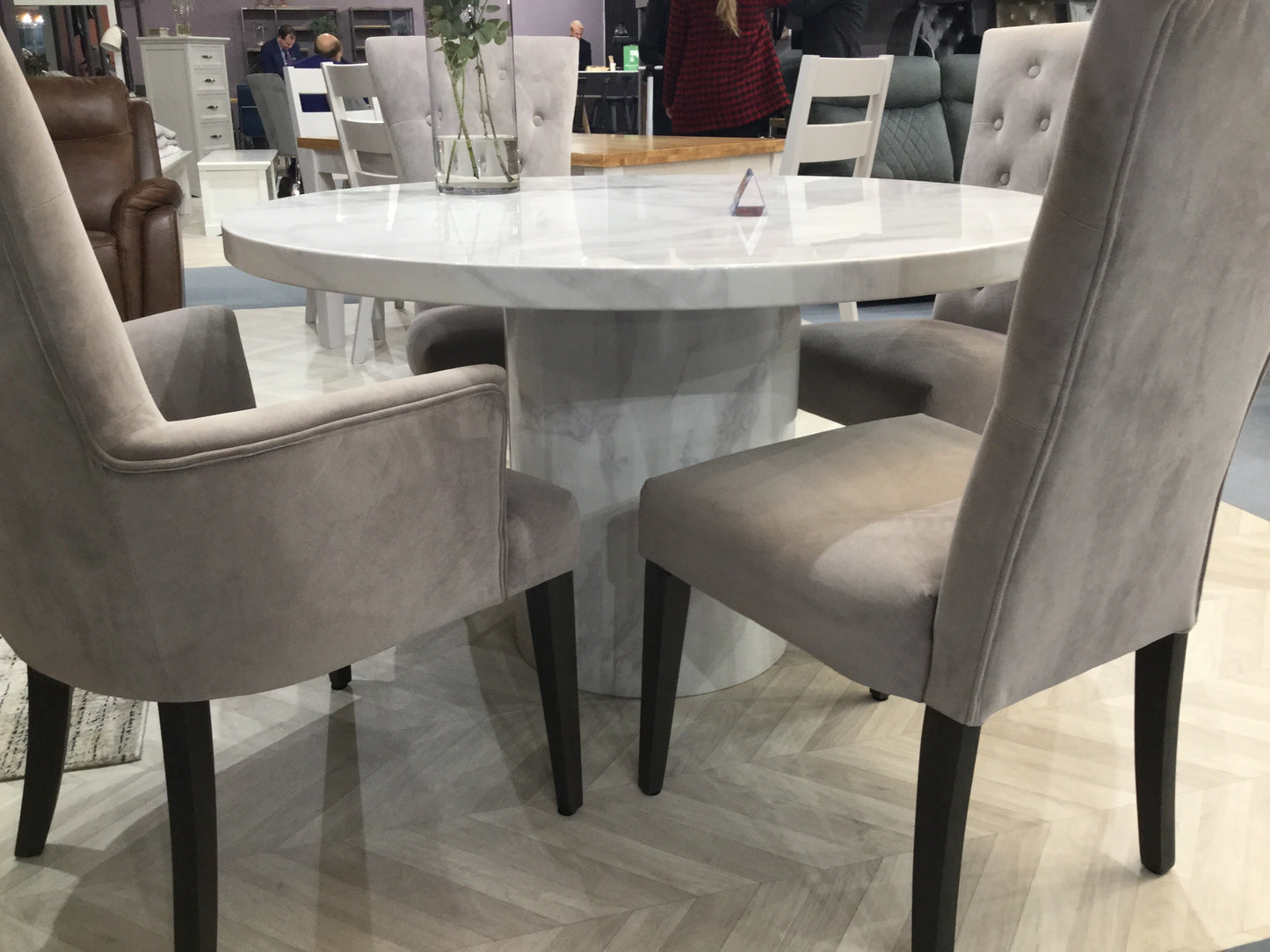 Pembroke   taupe carver dining armchair taupe reduced