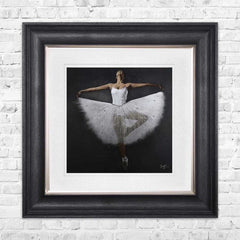 Dancing Ballerina pictured framed in 75 x 75 cm  with Vegas Scoop frame tbc