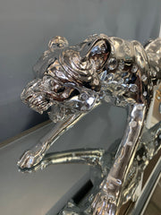 Leopard Silver Electroplated Large  023