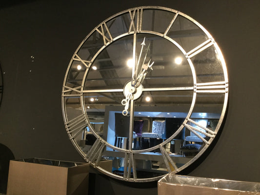 Medium  statement  Ashley mirrored clock 85cm