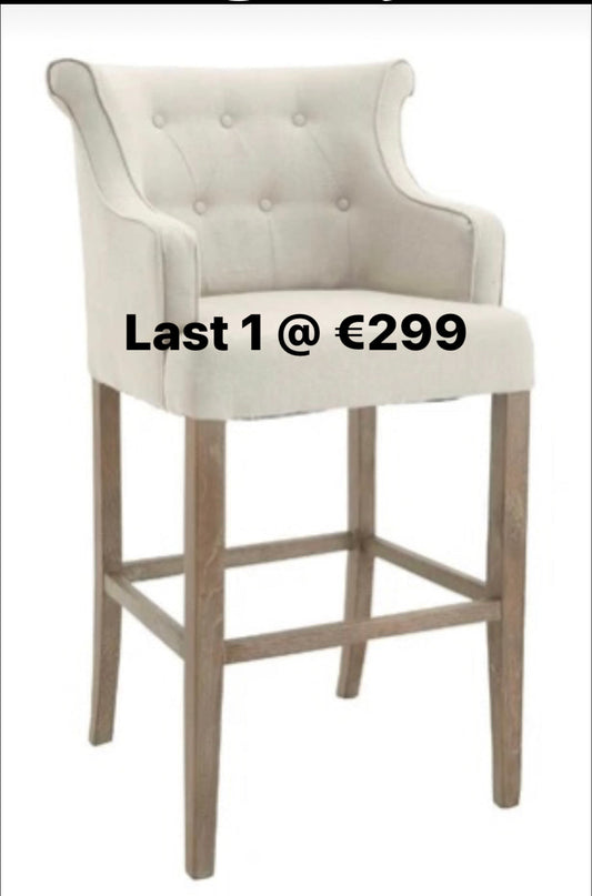 Gala Armchair Linen Stool  Linen natural  last one !  for collection WhatsApp 0896031545