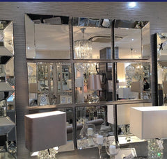 9 piece medina sectional mirror display model for instore purchase only