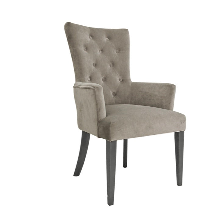 Pembroke   taupe carver dining armchair taupe reduced