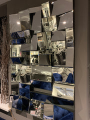 Large Earthquake  Mirror frameless 120x 80 cm  reduced to less than half price .collect or arrange delivery