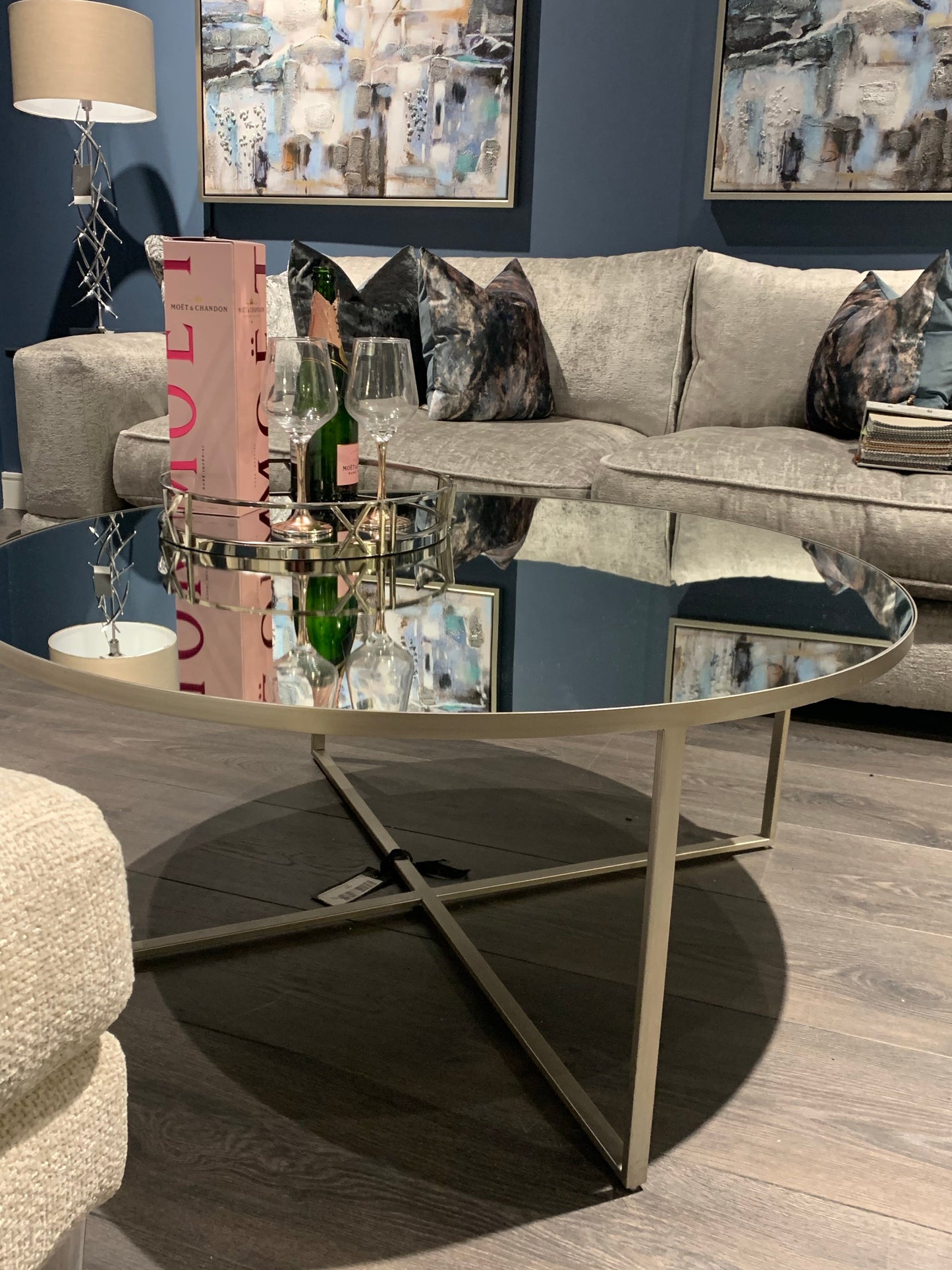 Torrence round contemporary coffee table fabulous  HALF PRICE OFFER ! Instore purchase ONLY