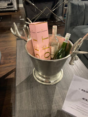 Large wine cooler with antlers