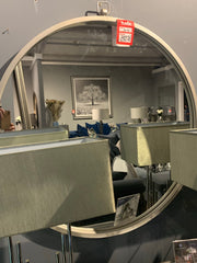 Jacen round silver stunning wall mirror 92 x   98 cm .click n collect
