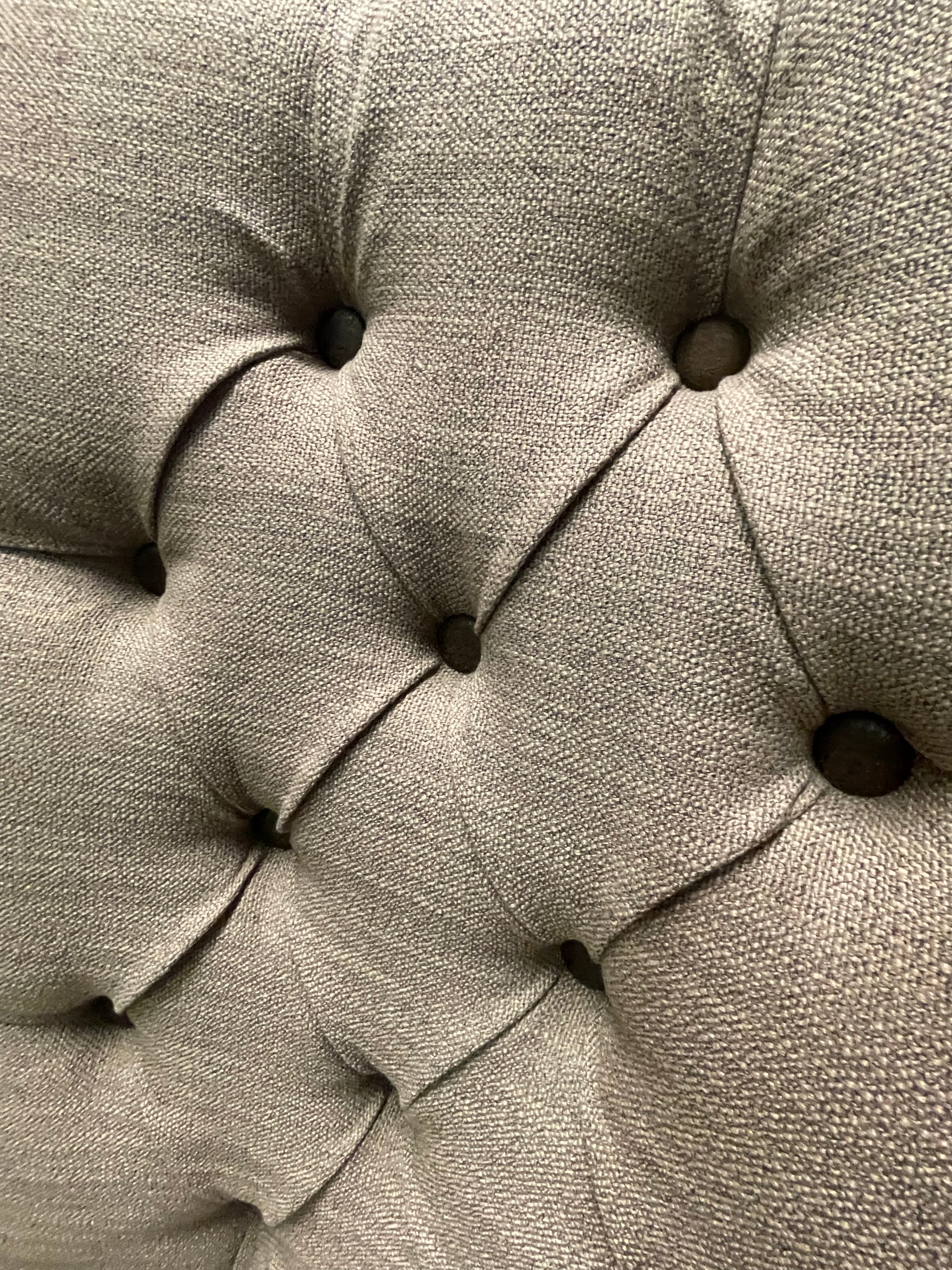 Hunter occasional chair less than HALF PRICE linen with contrast piping Instore only