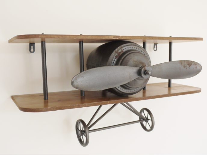 Industrial retro aeroplane shelf unit for collection only
