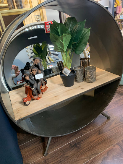 Metal round shelf unit reduced in our clearance sale