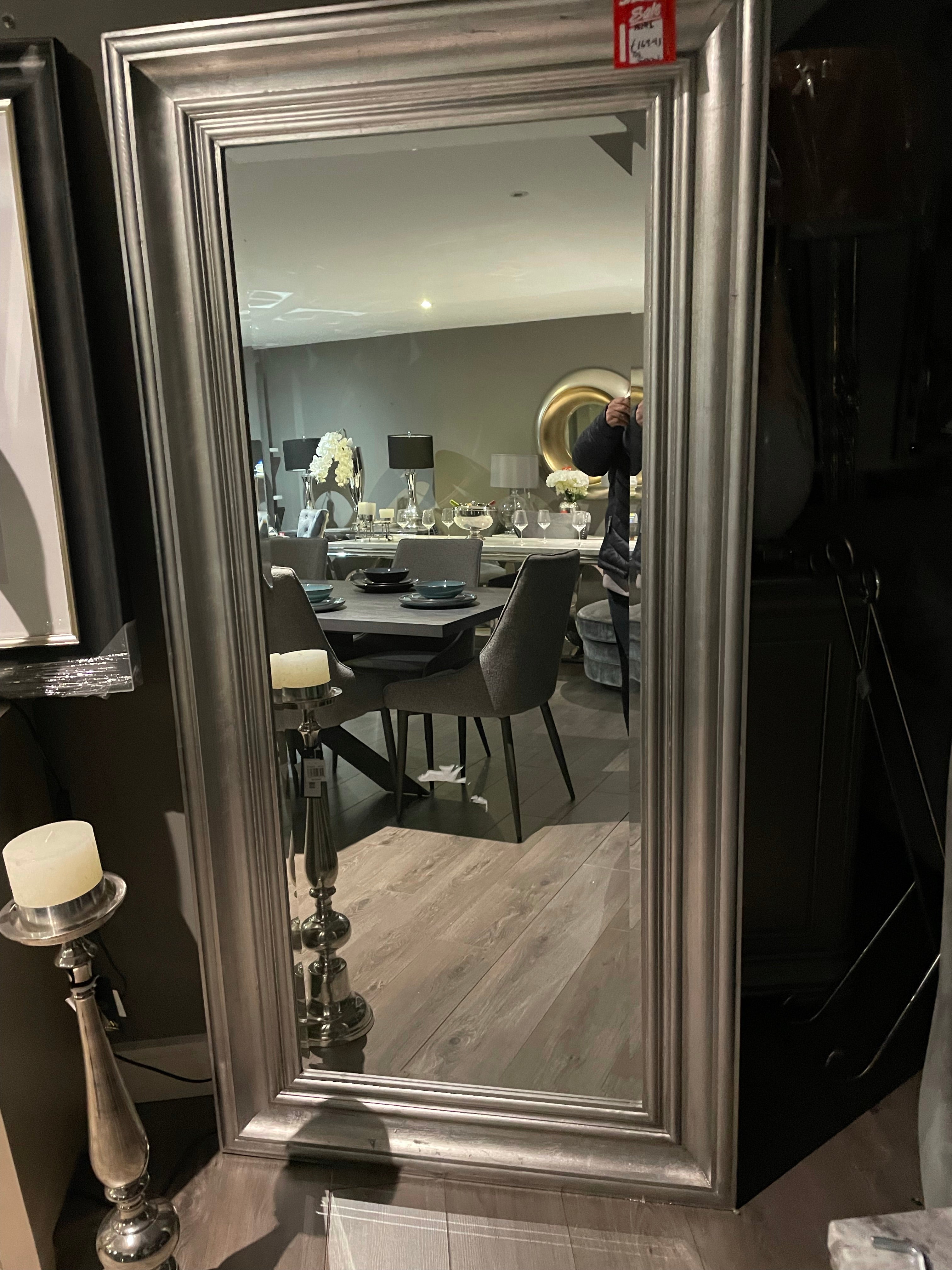 Full length wide Chelsea mirror instore purchase