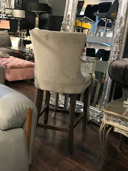 Kayla Jonathan Velvet Counter Bar Stools