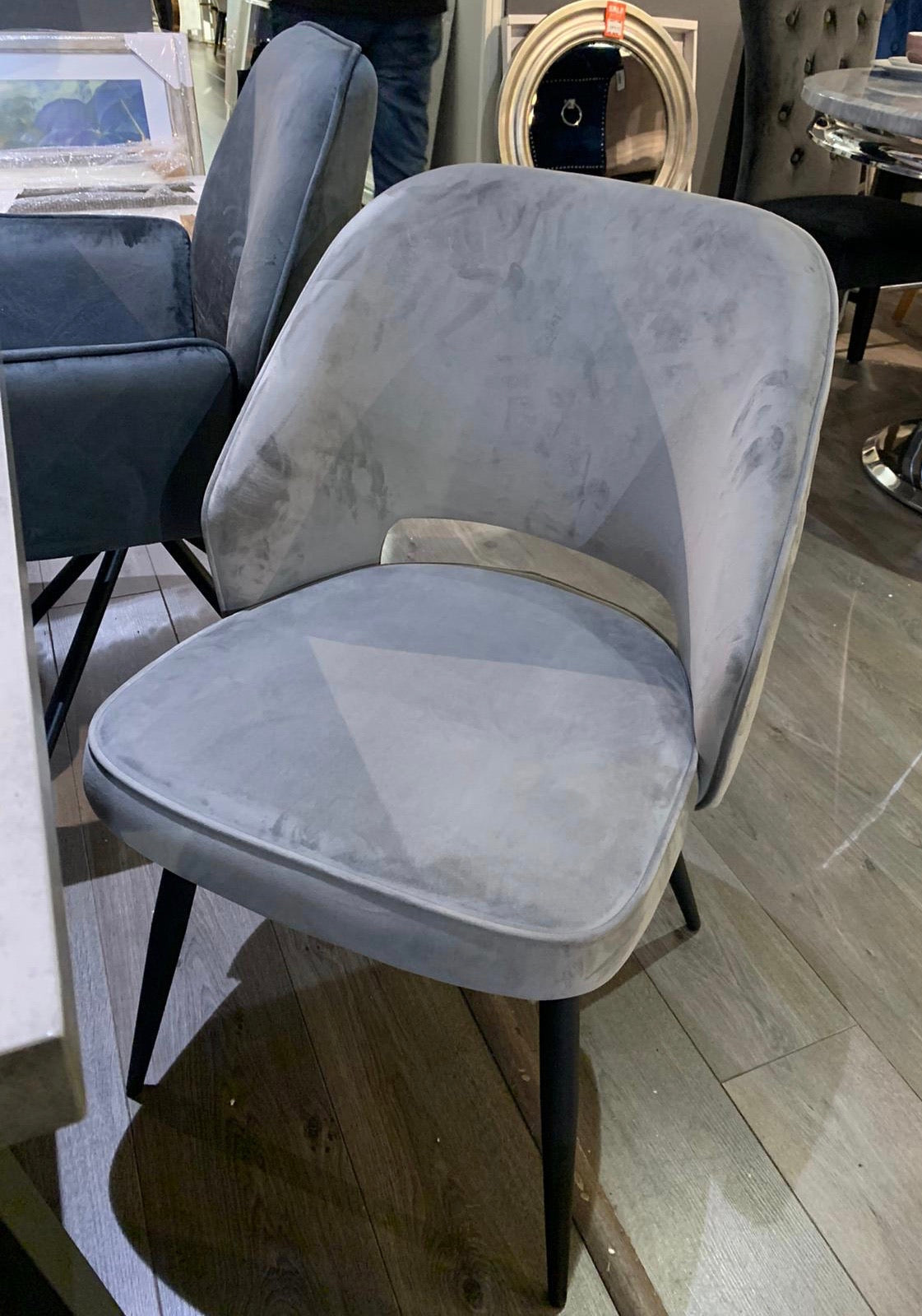 Sachs dining chair velvet set of 4 reduced . Pay and Collect instore or