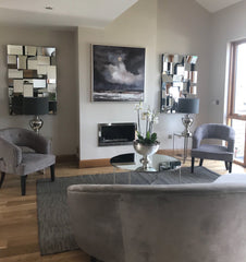 Large Earthquake  Mirror frameless 120x 80 cm  reduced to less than half price .collect or arrange delivery