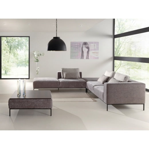 Bibi large contemporary corner sofa set with  tables