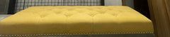 Shankar buttoned bench in Stonewash yellow Clearance Instore purchase only