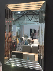 Large Stepped Mirror frameless Stunning Instore purchase last one ! Clearance offer