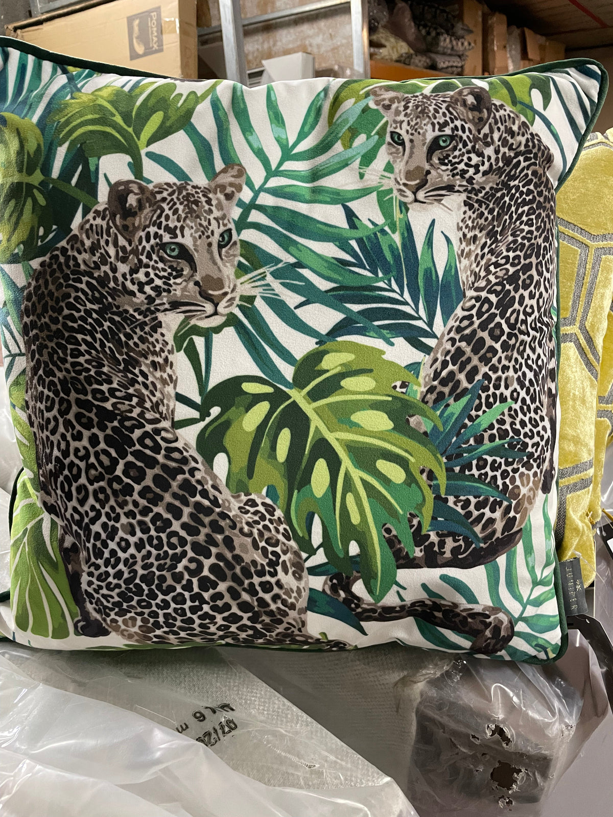 Juniper feather filled cushion  by Malini stock clearance  Instore