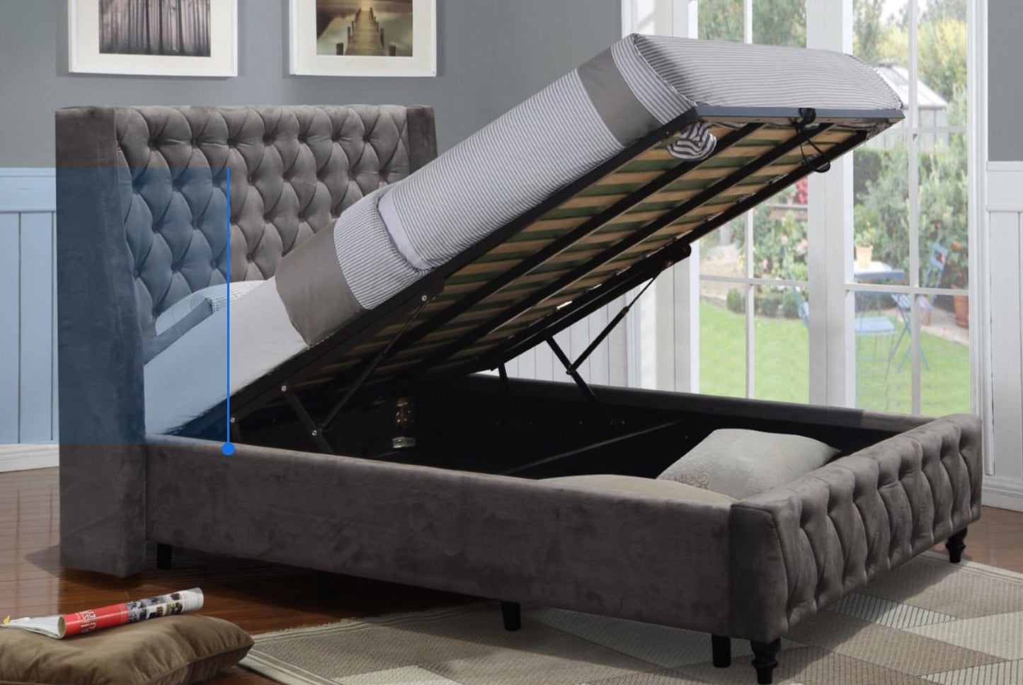 Jenkins Storage Bed (Gas Lift) with wings in stock was €850 reduced to clear