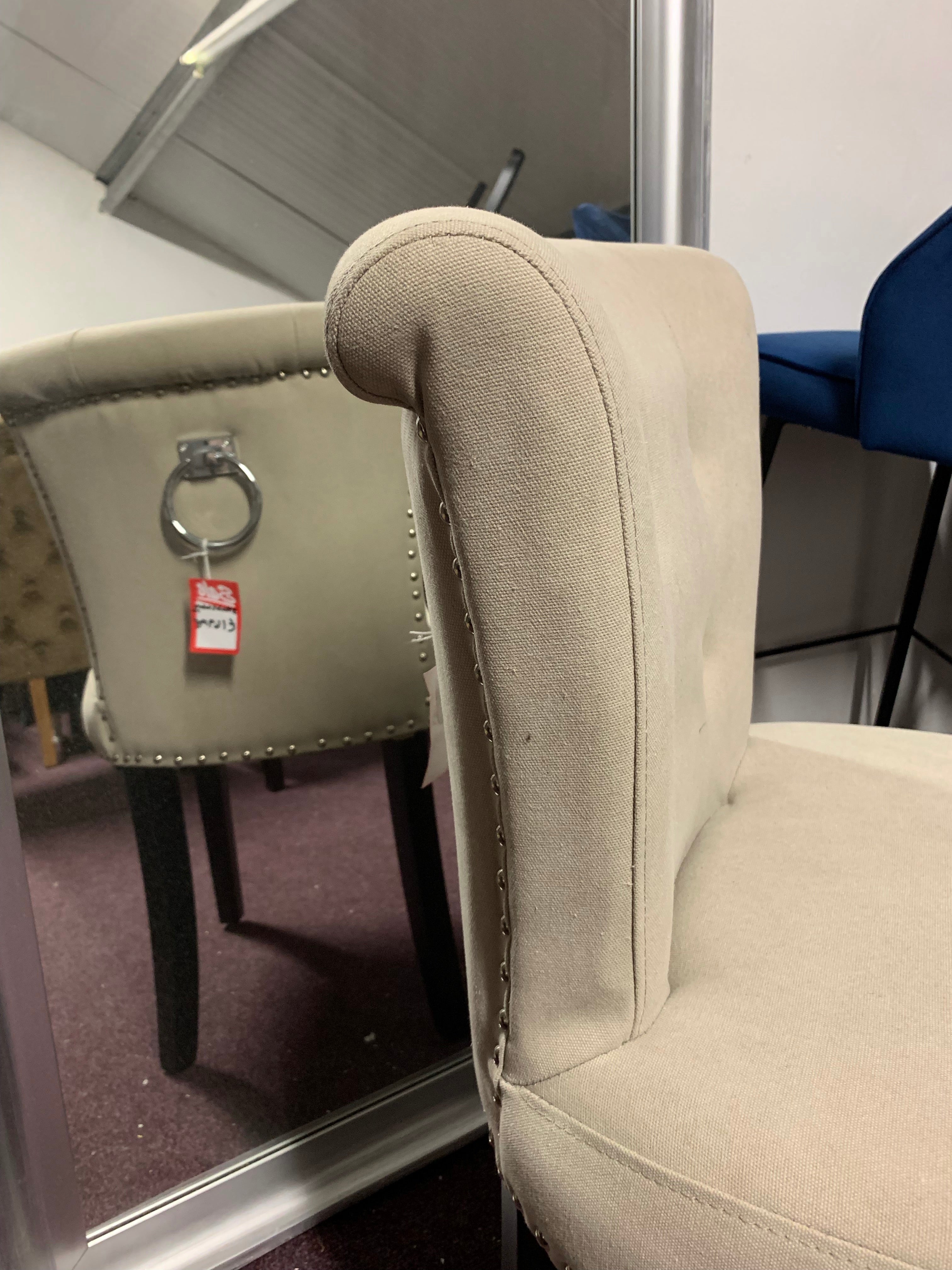 Sandringham Linen ring back chair  click n collect