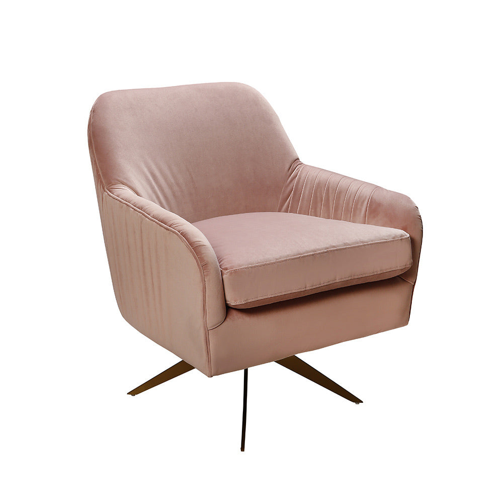 Sia  swivel  Chair in blush pink totally stunning ! Reduced for collection