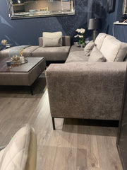 Bi Bi  penthouse X-Large Corner Group in luxury textured fabric with  half price ex display. Pay Instore