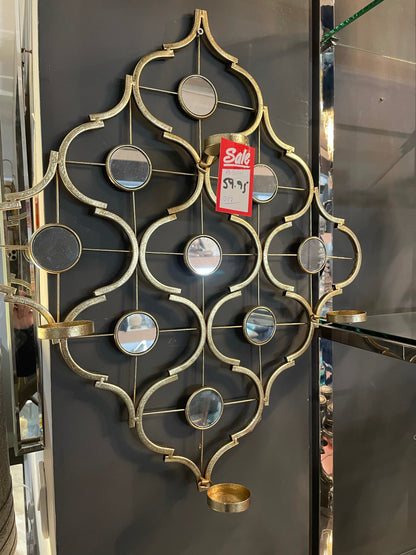 9Mirrored WALL SCONCE Click N Collect clearance