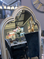 Olivia oversize  Bordeaux mirror in outlet store one only Click N Collect