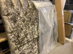 Headboards clearing all one price 150 each for collection today incl WHITE CRUSHED VELVET !