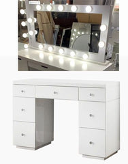 Hollywood large Mirror with Bluetooth 120 x 60 Table top complete with bulbs LAST ONE