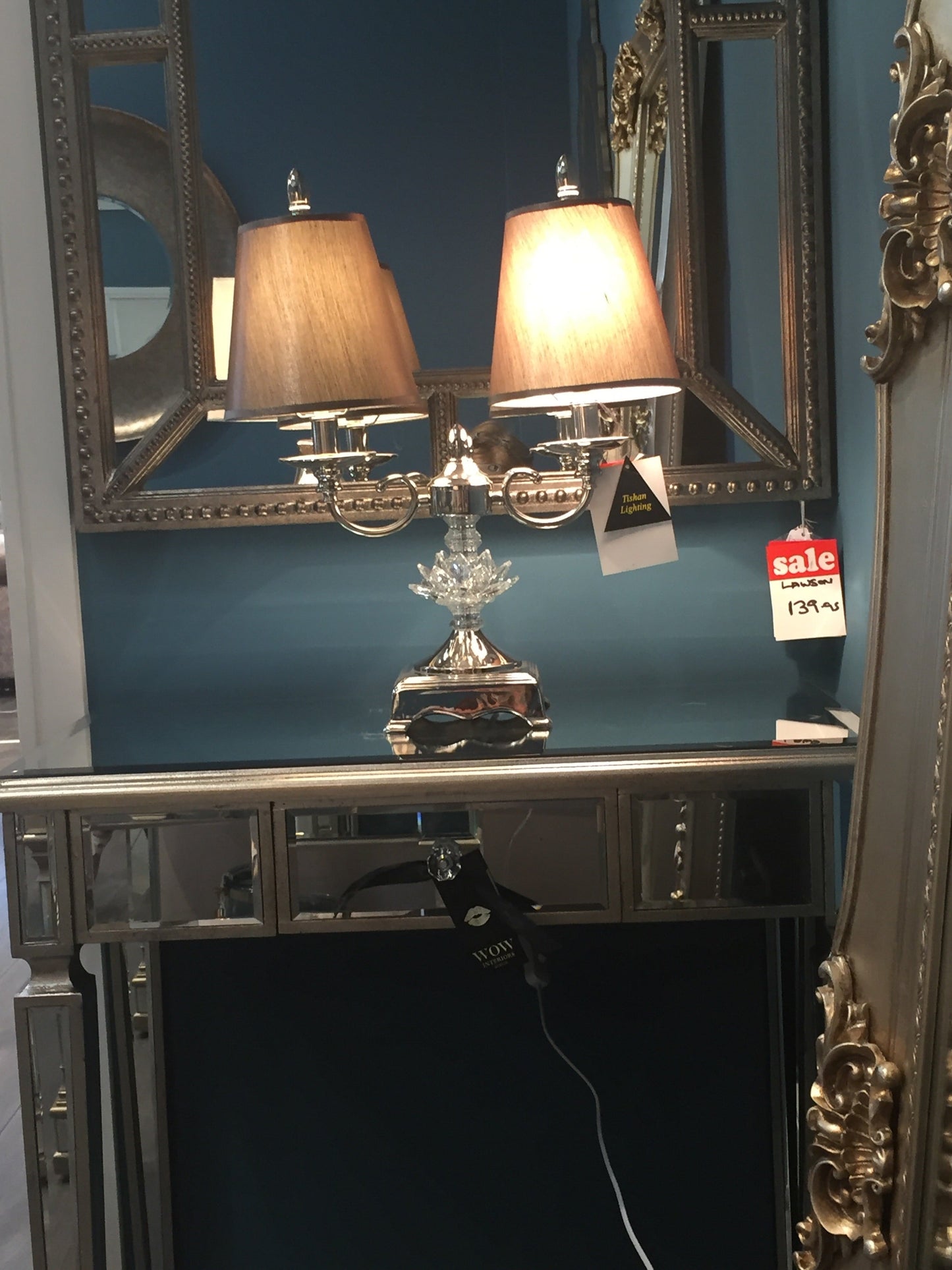 Ava  1 drawer mirror console   table SALE