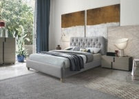 Sonya bed grey in all sizes including 4 ft/5ft