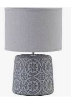 Vedder grey concrete pair of lamps clearance click n collect