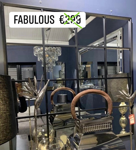 16 section McG black window mirror. Reduced  almost half price