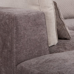 Bibi XL contemporary corner sofa set in modular sections  half price sofa  and table group  instore purchase only